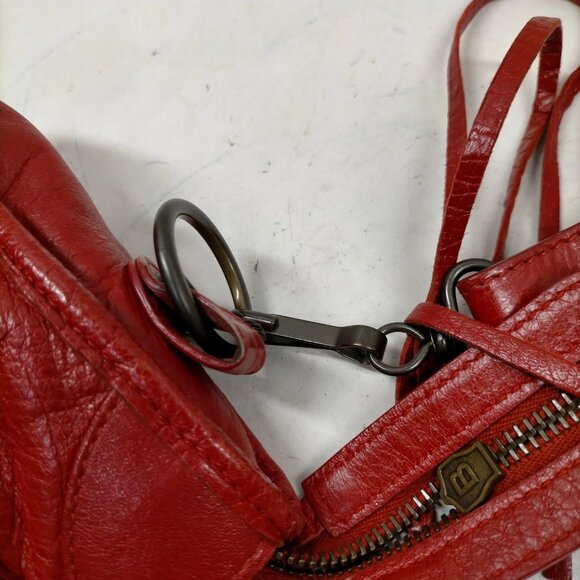 Balenciaga Red Leather Hand Bag mon1000-101425 - Picture 7 of 16